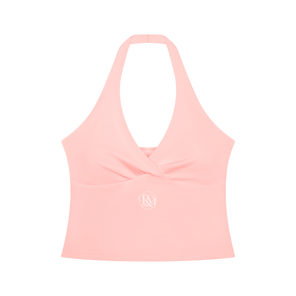 RM Ruched Halter Yoga Tank Top