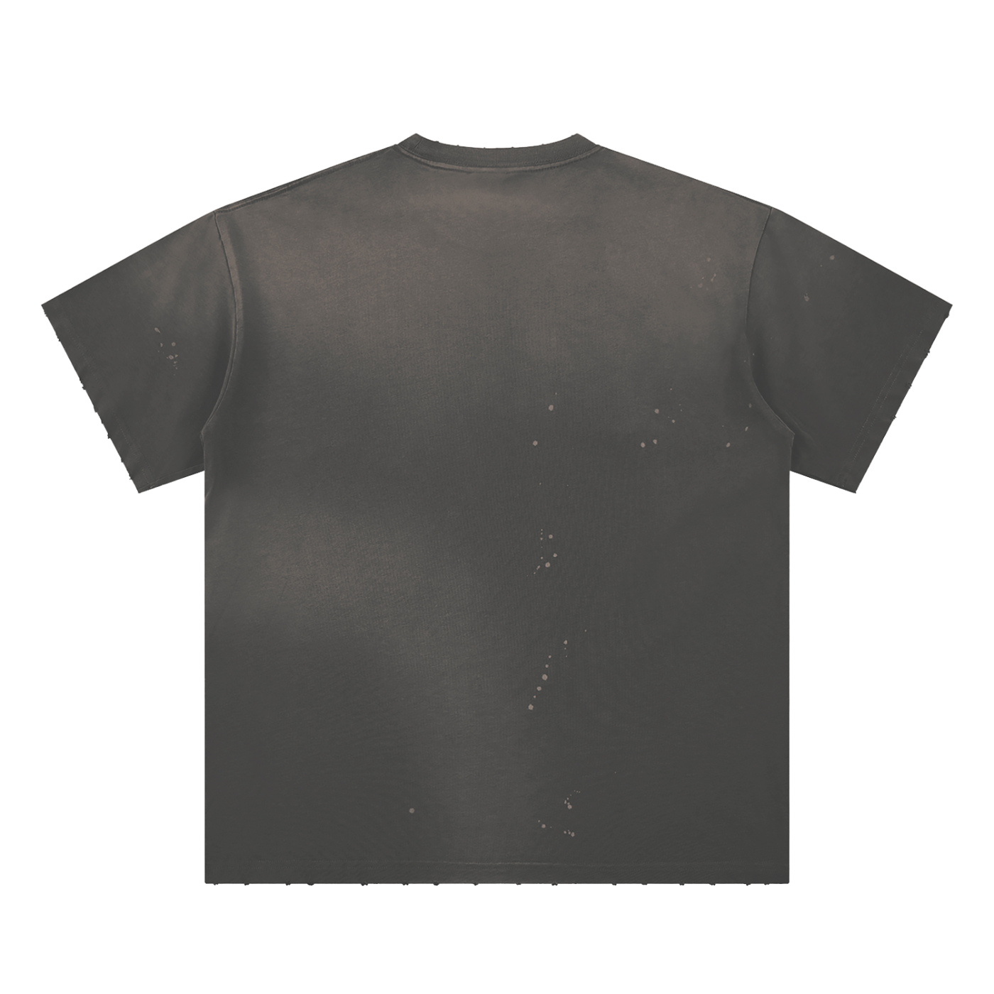 RM Hand-Frayed Sunfade Paint Splatter T-Shirt