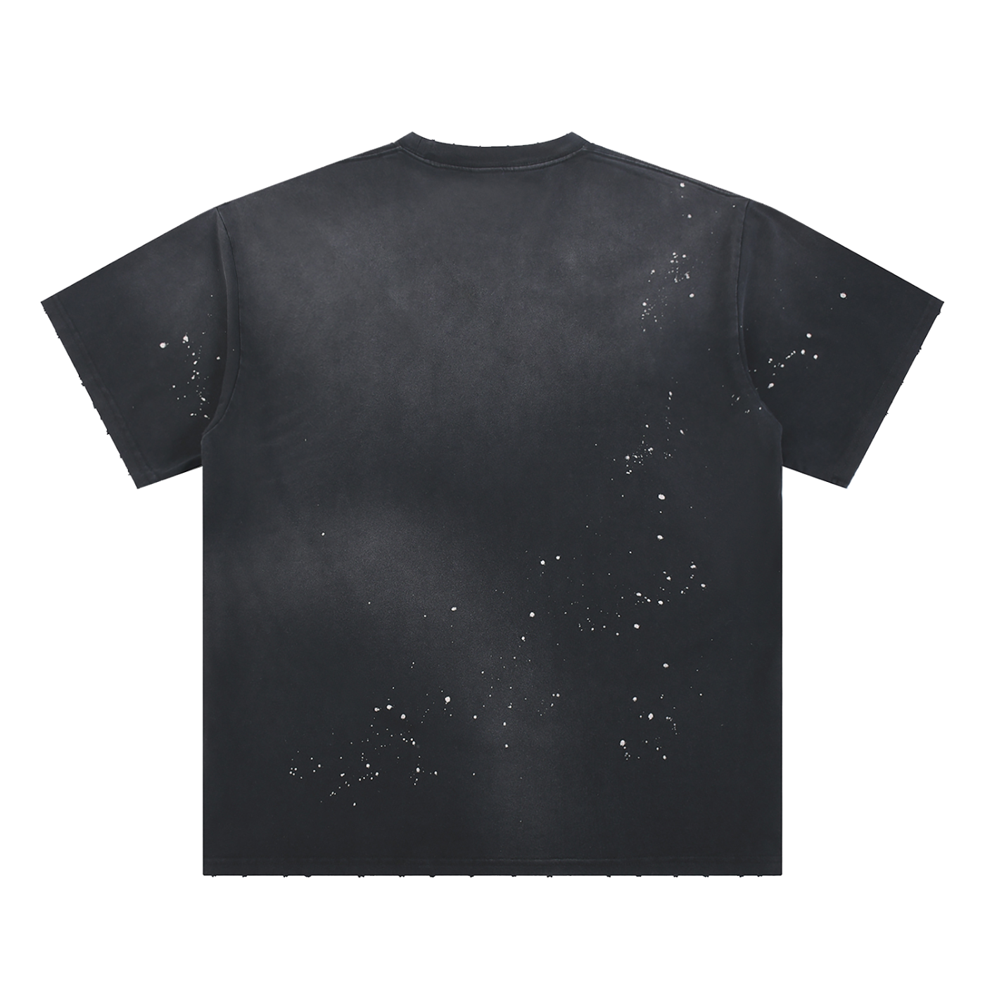 RM Hand-Frayed Sunfade Paint Splatter T-Shirt