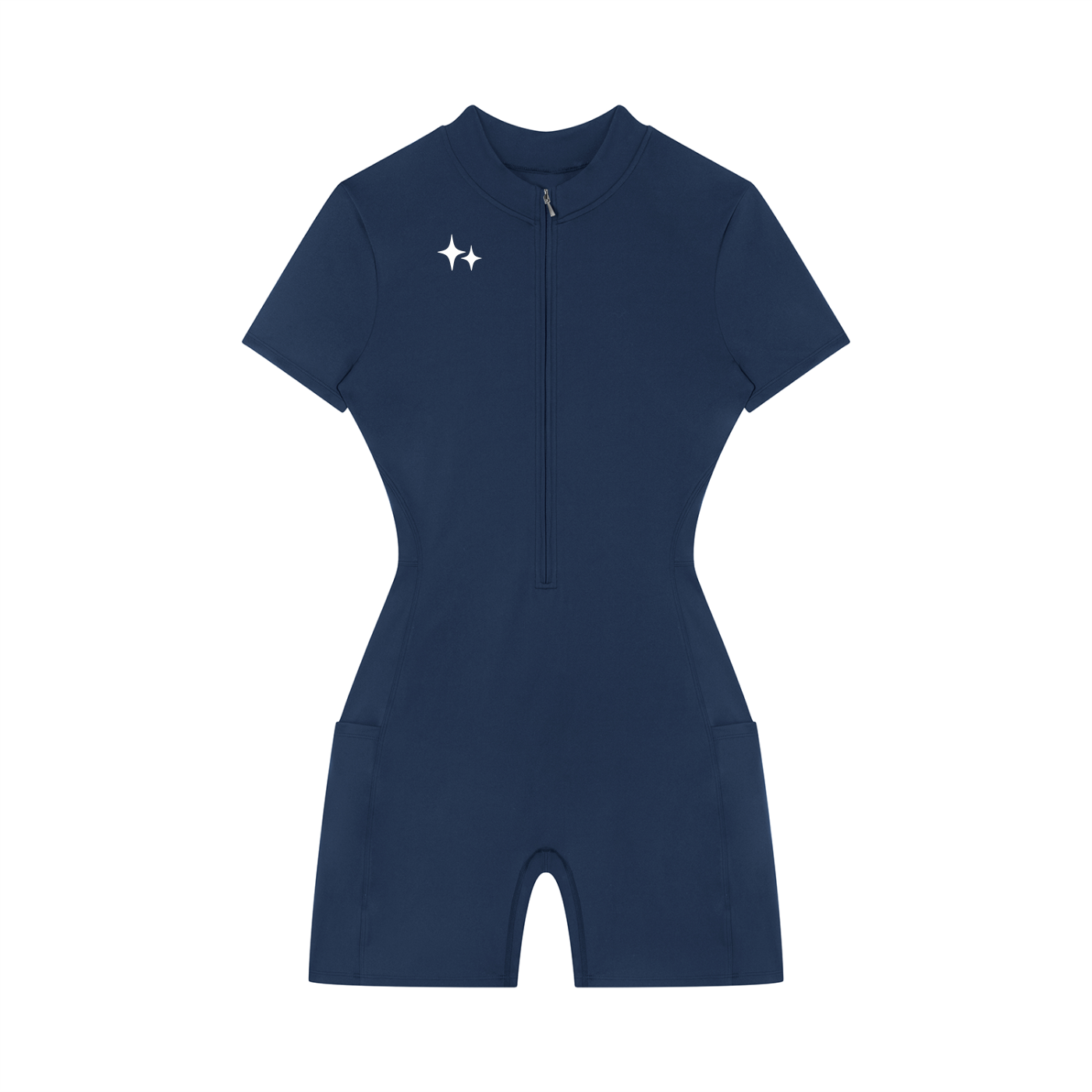 RM Quarter-Zip Short Sleeve Romper