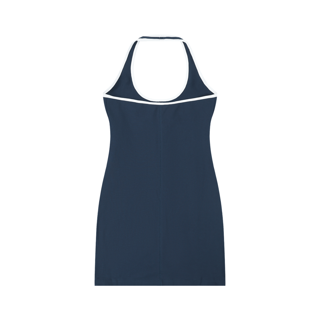 RM Binding Tight Halter Dress