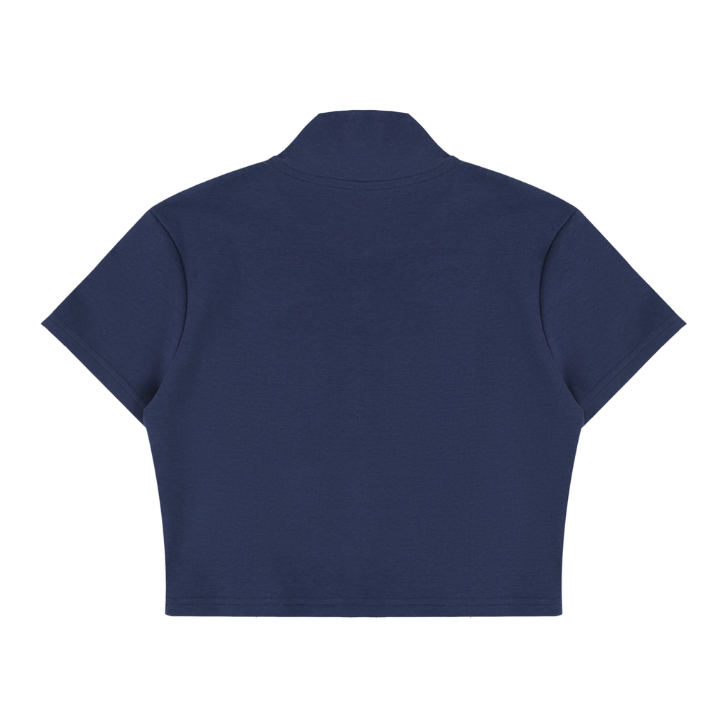 RM Cropped Full Zip Short Sleeve T-Shirt