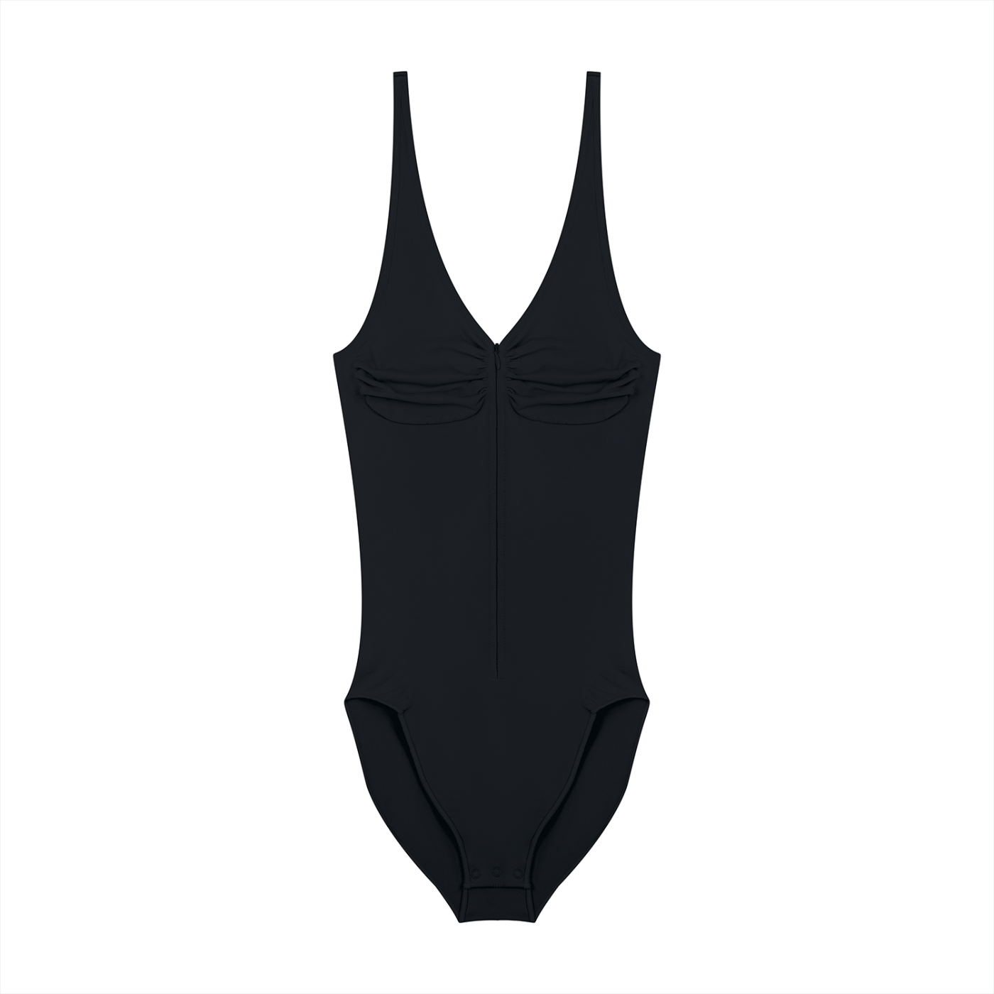 RM Full-Zip Ruched Bodysuit