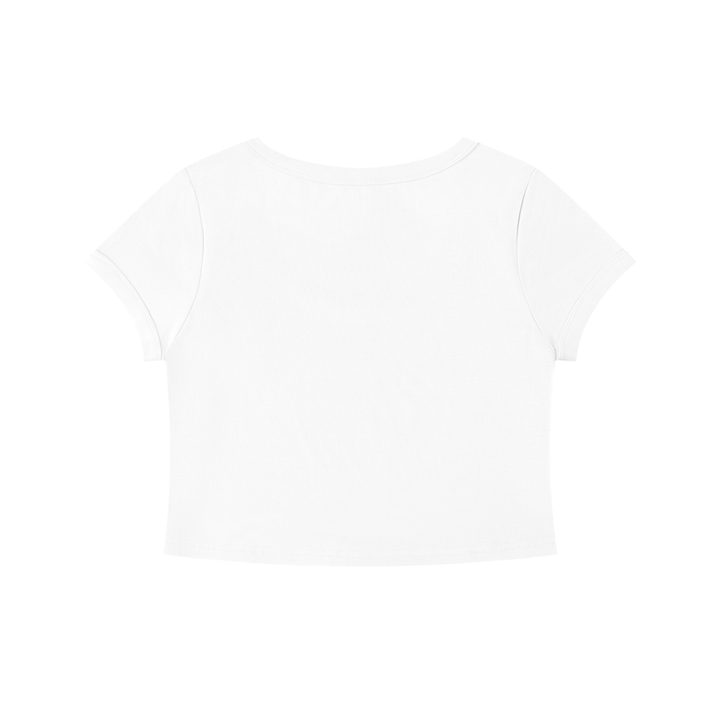 Solid Color Slim Crop T-Shirt