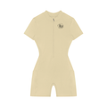 RM Women's Quarter-Zip Short Sleeve Romper