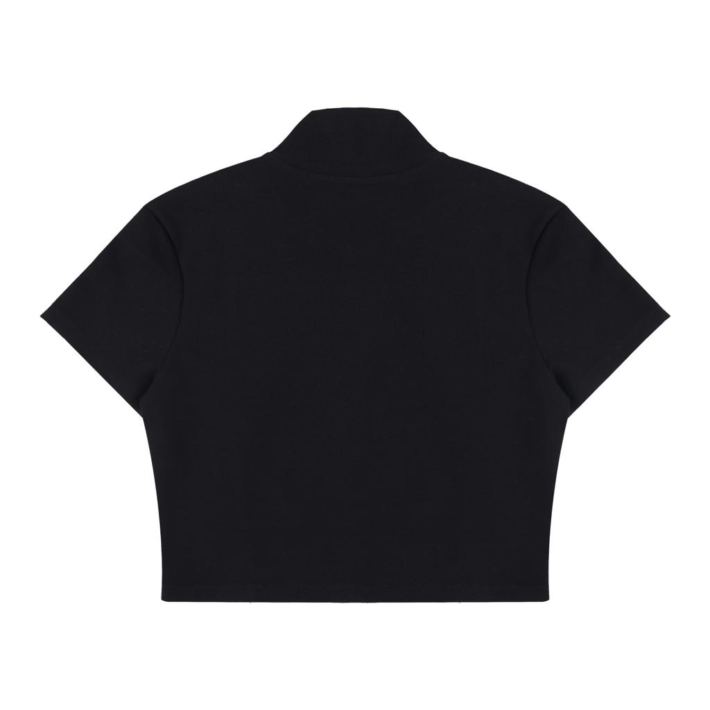 RM Cropped Full Zip Short Sleeve T-Shirt