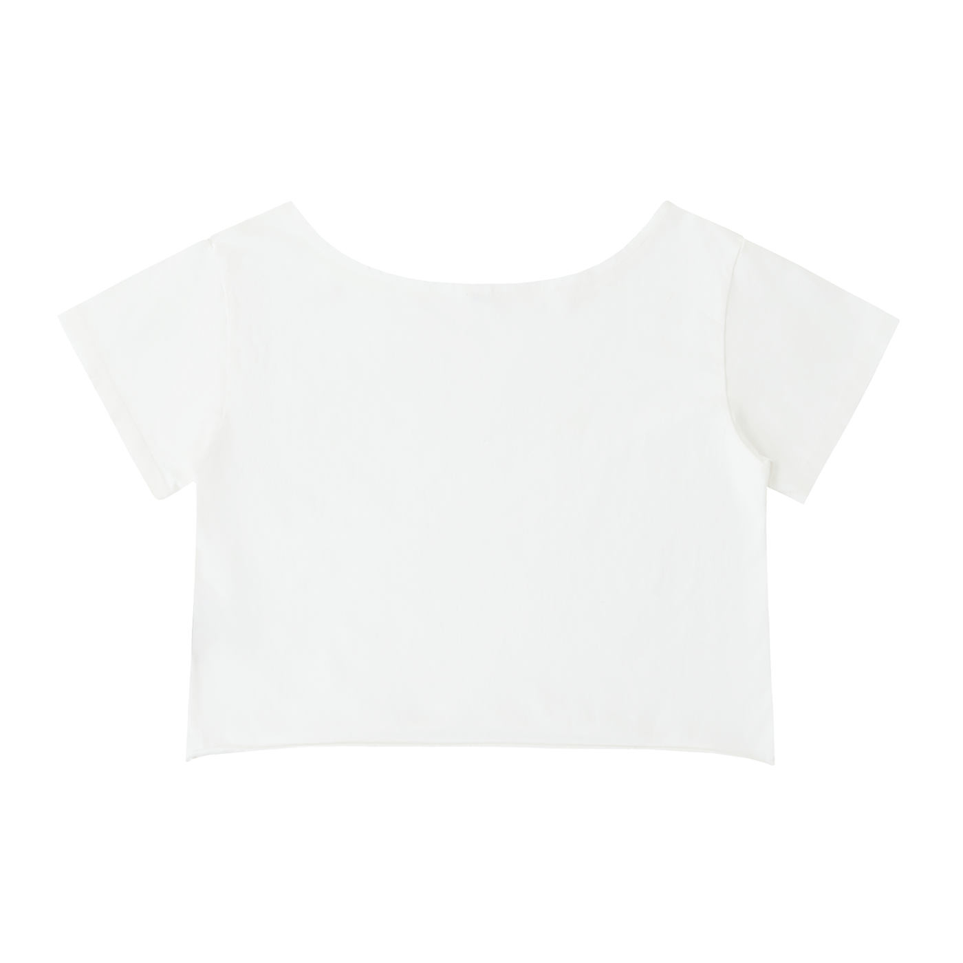 Domi Off-Shoulder Rolled Hem Cotton T-Shirt