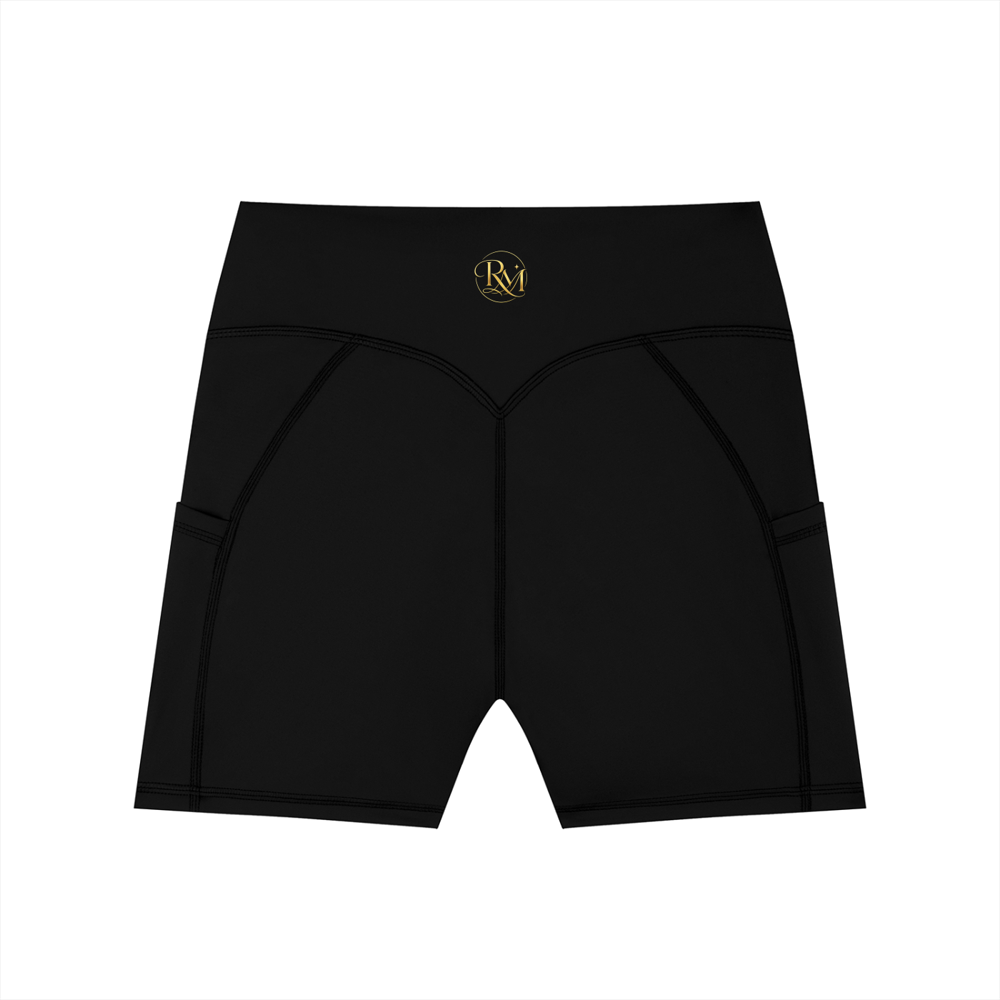 RM Women's High-Waisted Pocket Biker Shorts
