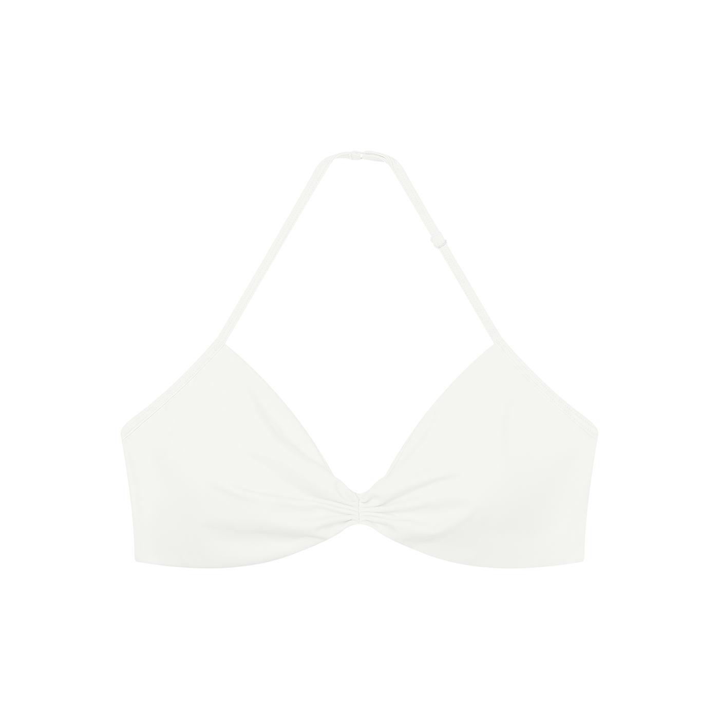 Ruched Halter-Neck Sports Bra