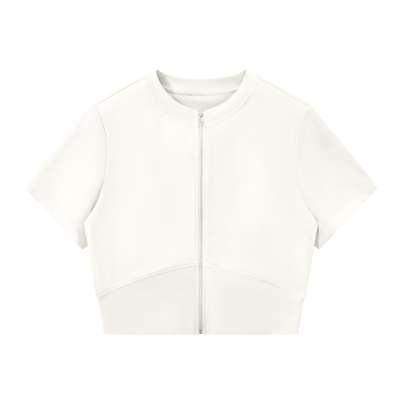 Paneling Full Zip T-Shirt