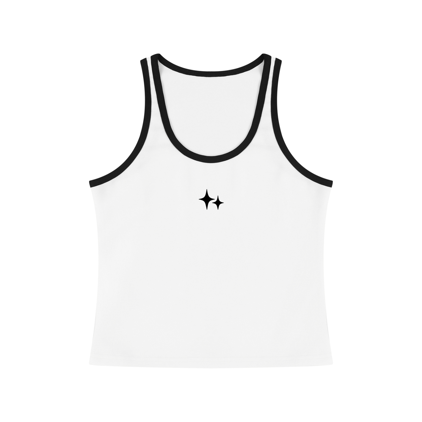 Women's Color Block Cropped Tank Top