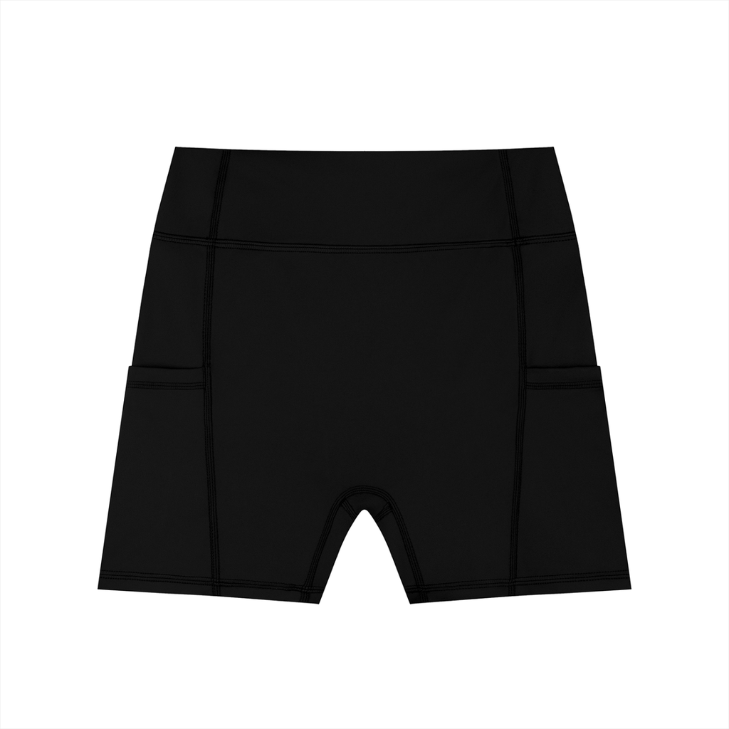 RM Women's High-Waisted Pocket Biker Shorts