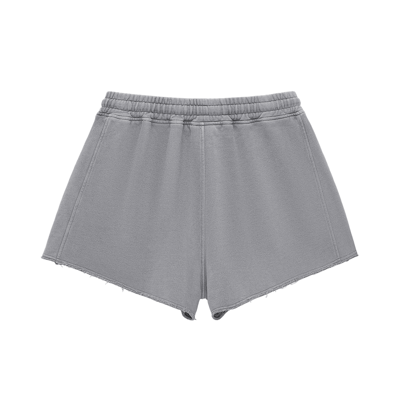 RM Snow Washed Raw Edge Drawstring Shorts
