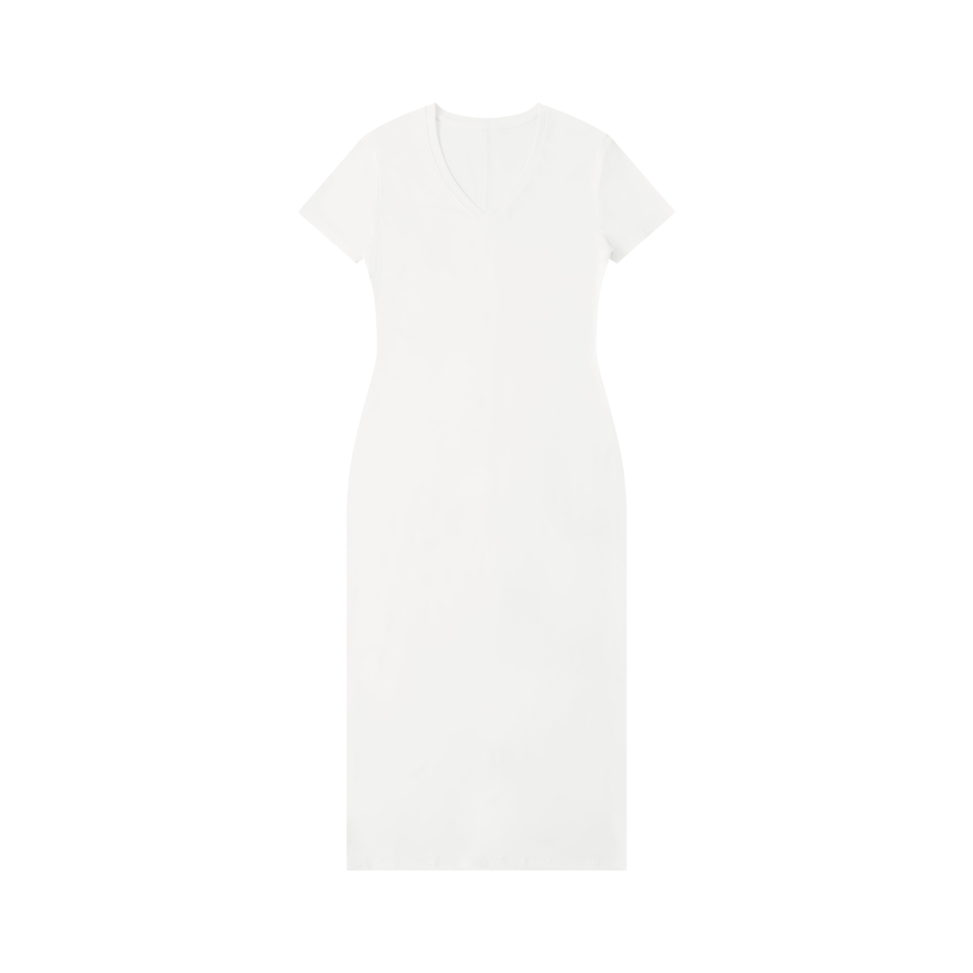 V-Neck Short Sleeve Maxi Dress