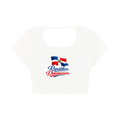 Domi Women's Square Neck Crop T-Shirt
