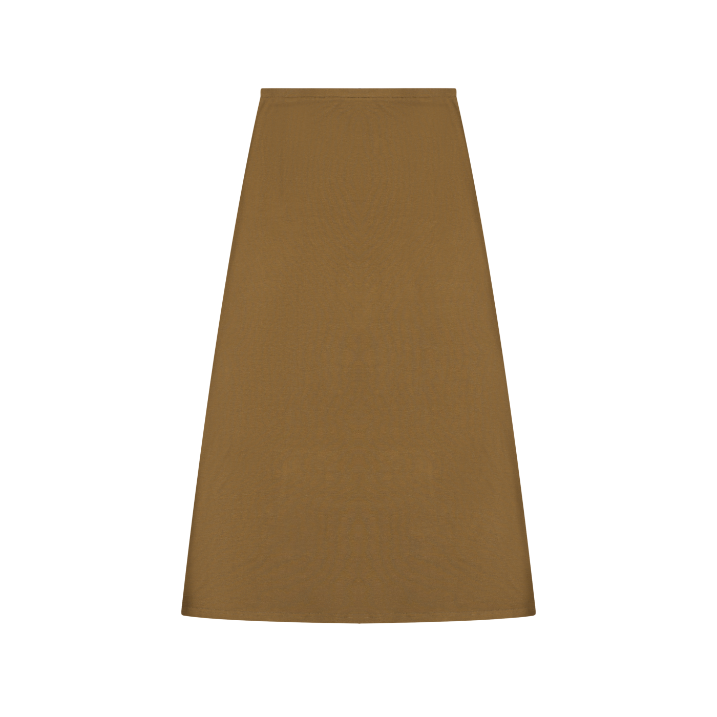 Solid Color Knit Maxi Skirt