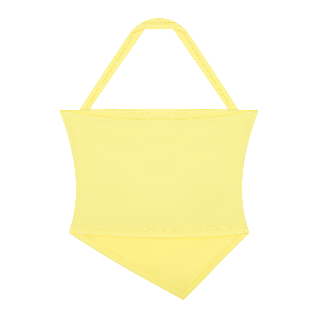 Ruched Halter Neck Tank Top