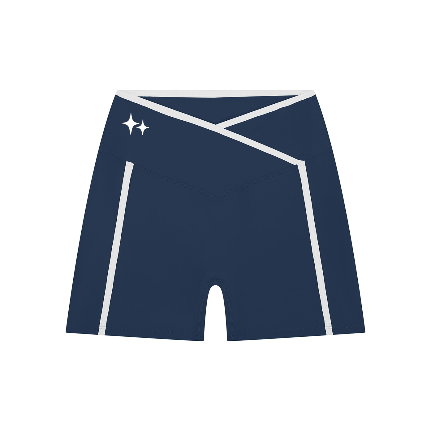 RM High Rise Color Block Shorts