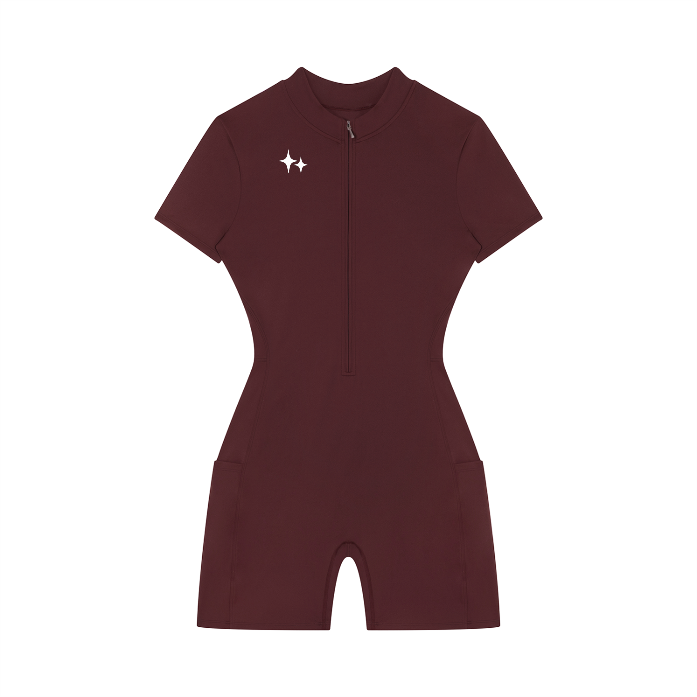 RM Quarter-Zip Short Sleeve Romper