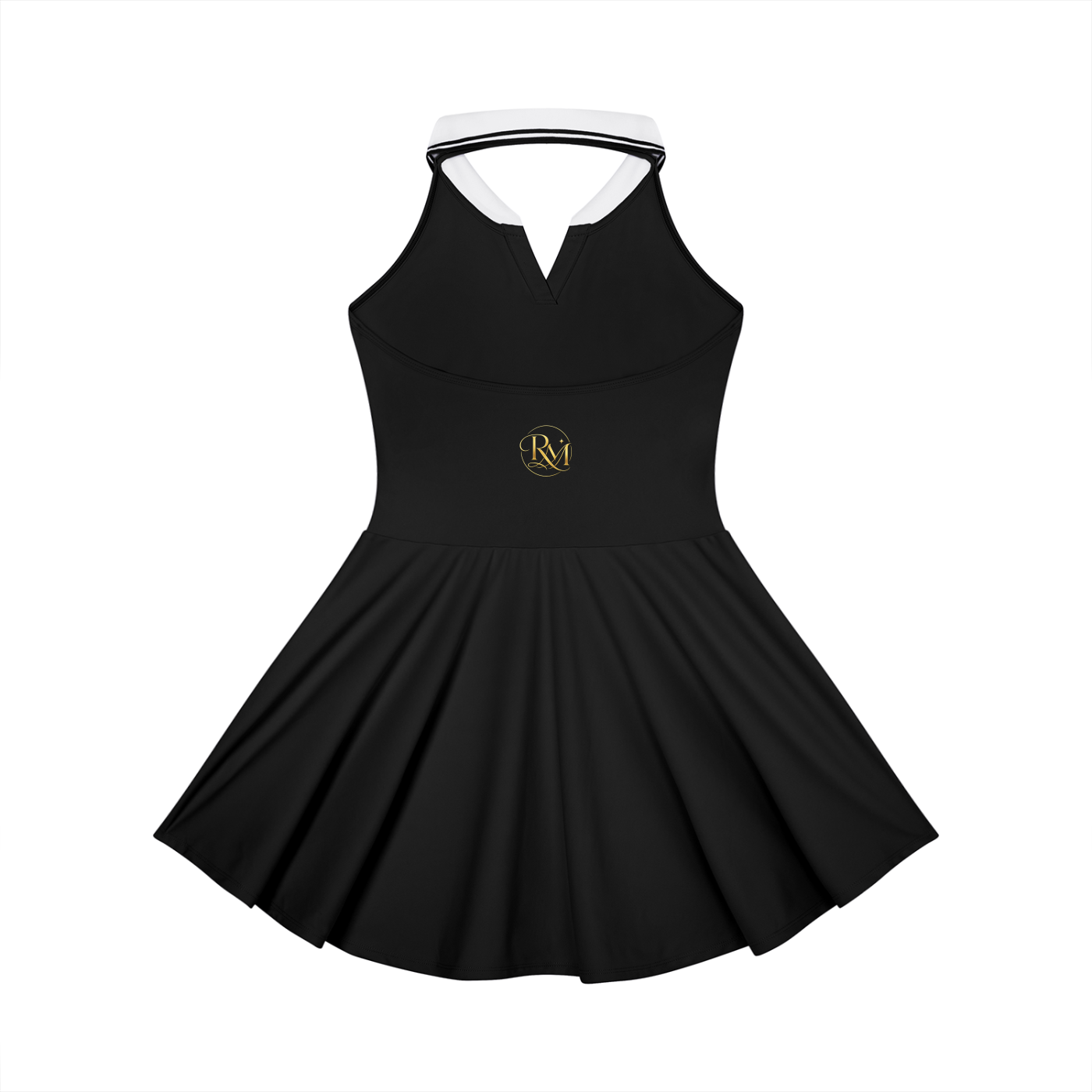 Women's Collared Halter A-Line Tennis Dress