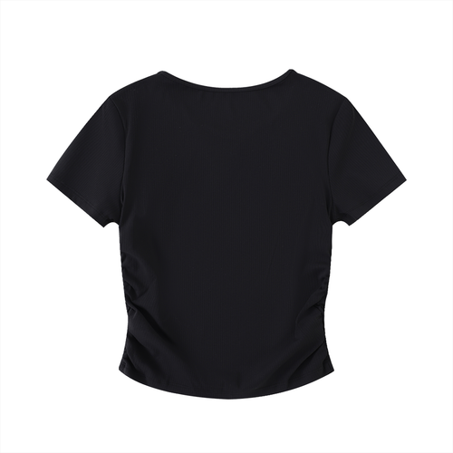 Domi Ruched Bodycon Crop Top