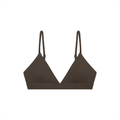 Cropped V-Neck Sports Bra