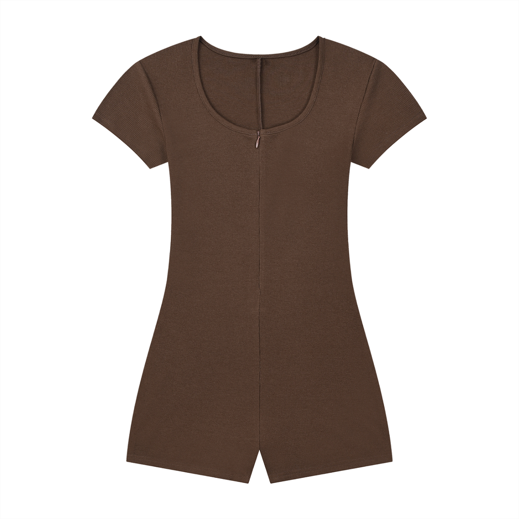 Dual-Function Cape Tie-Waist Romper