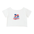 Domi Off-Shoulder Rolled Hem Cotton T-Shirt
