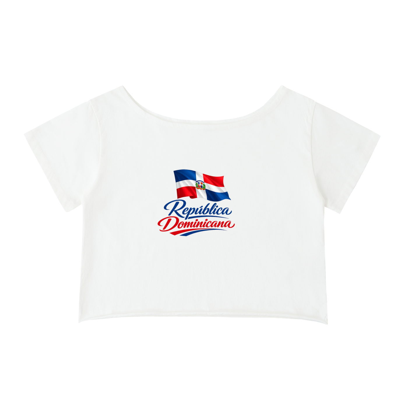 Domi Off-Shoulder Rolled Hem Cotton T-Shirt