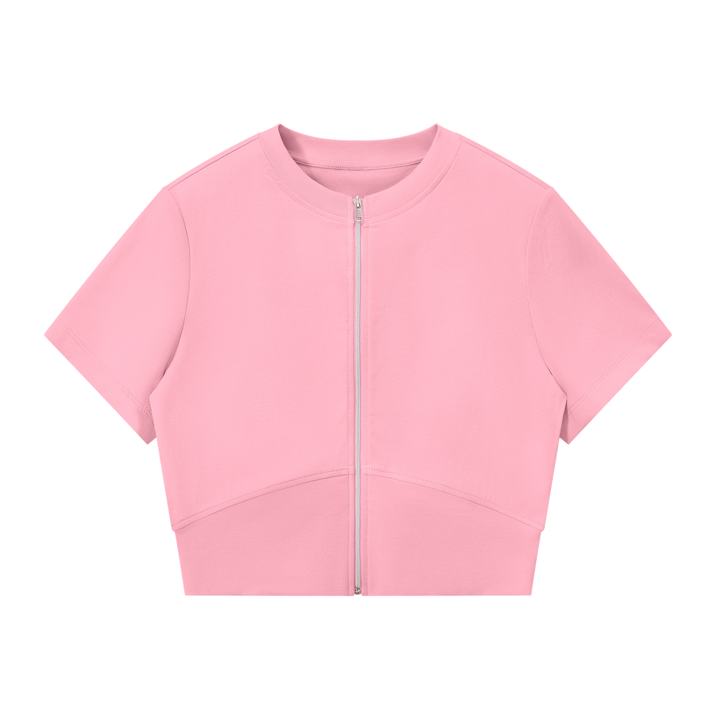 Paneling Full Zip T-Shirt
