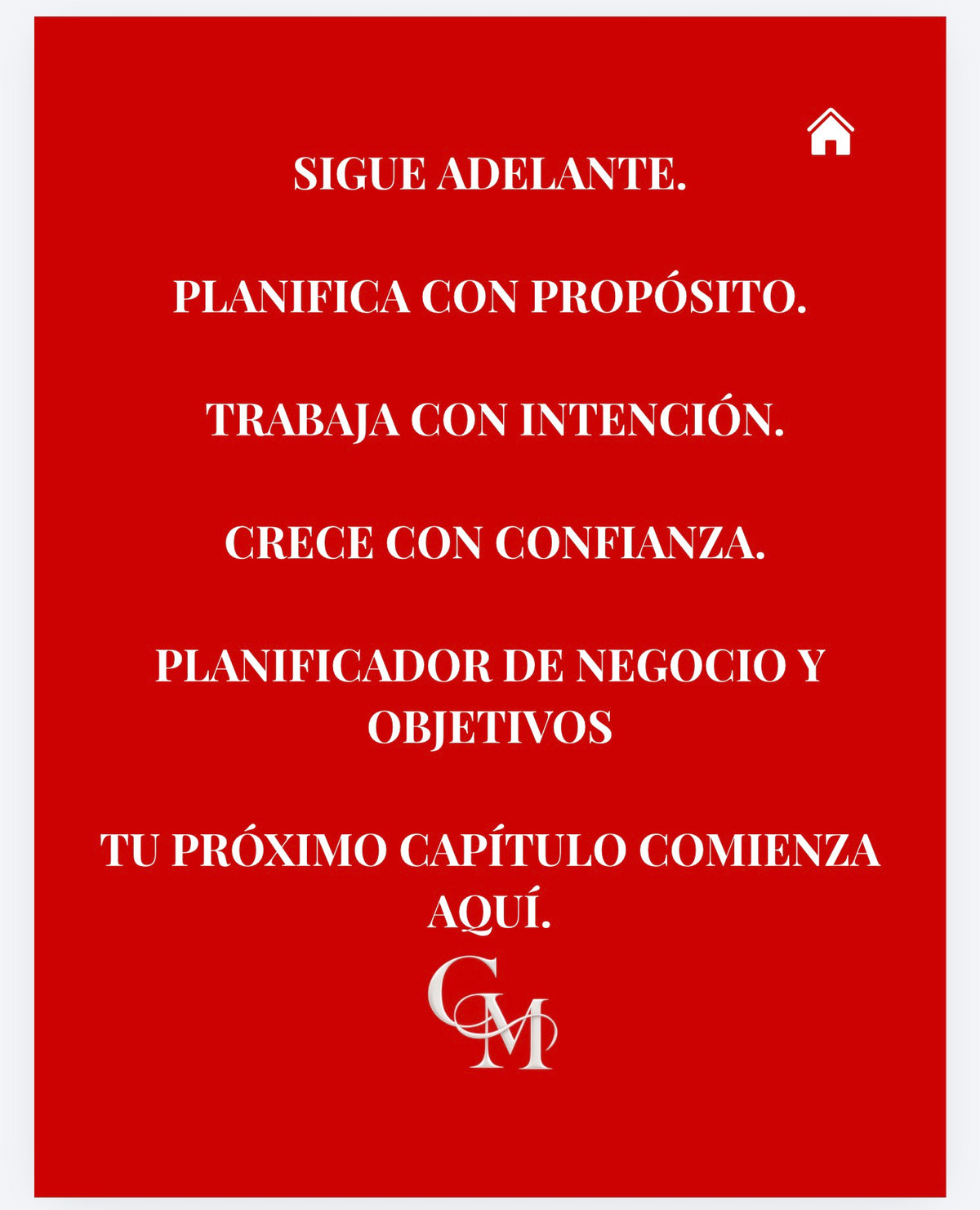 RM Business & Goal Planner Spanish