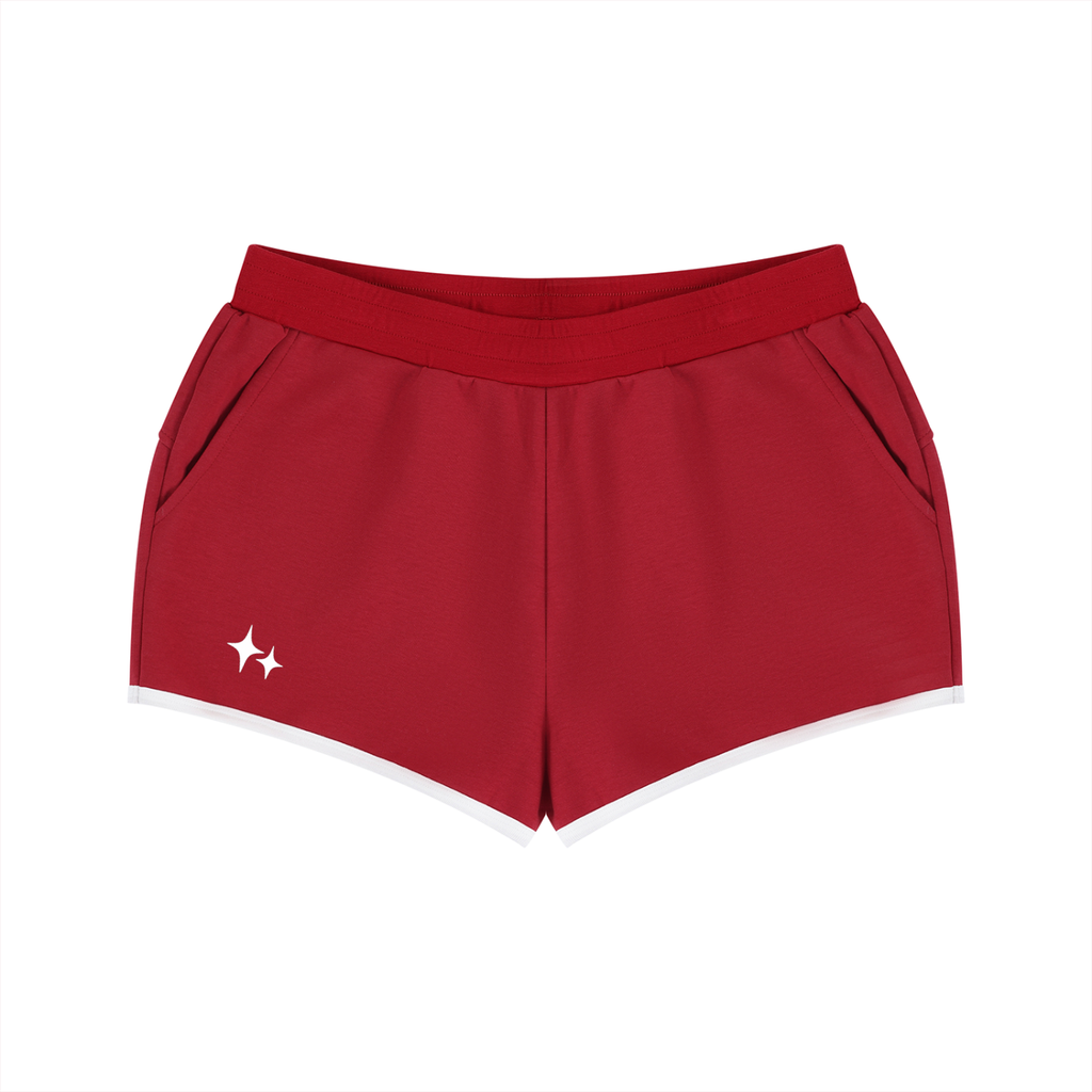 Women's Retro Contrast Binding Shorts