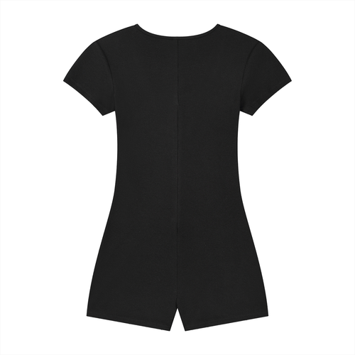 Dual-Function Cape Tie-Waist Romper