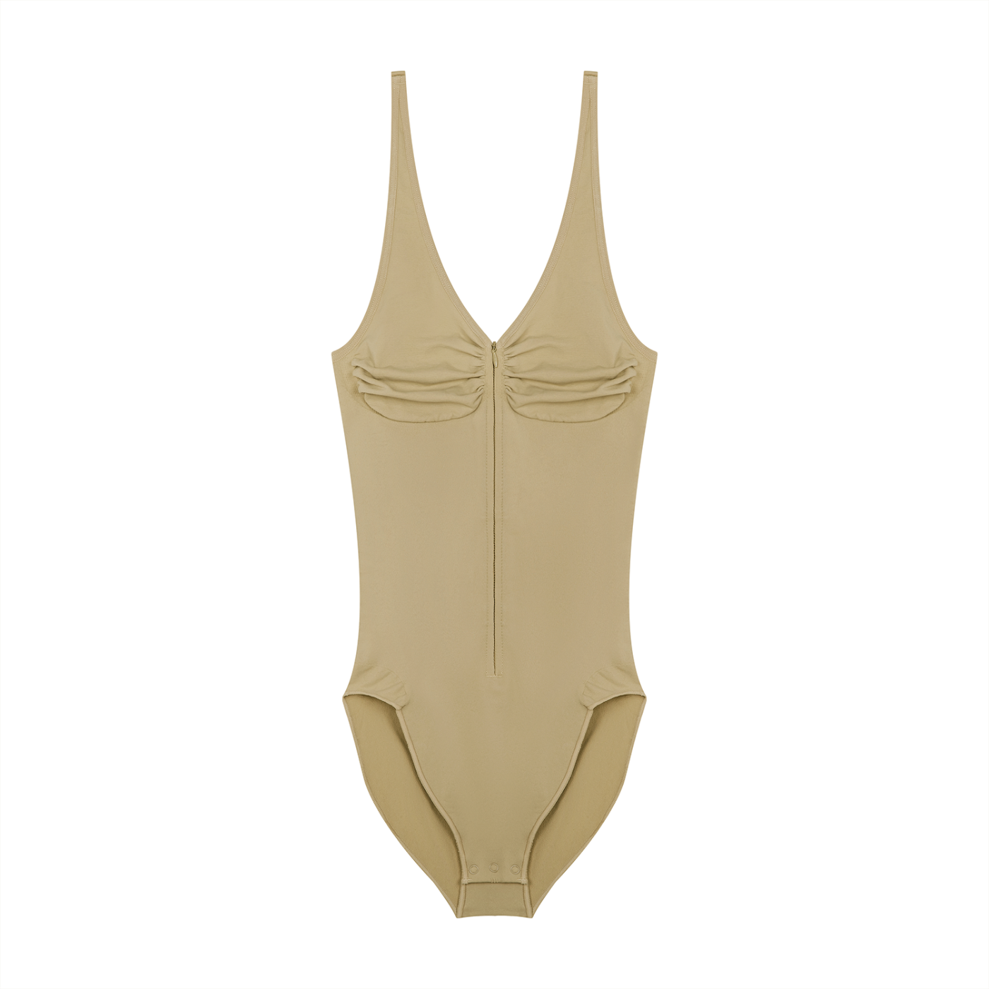 RM Full-Zip Ruched Bodysuit