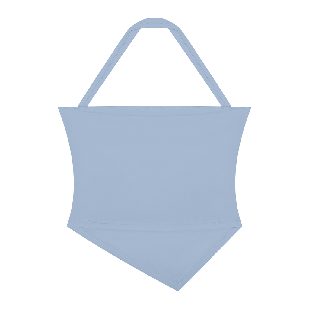 Ruched Halter Neck Tank Top