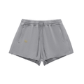 RM Snow Washed Raw Edge Drawstring Shorts