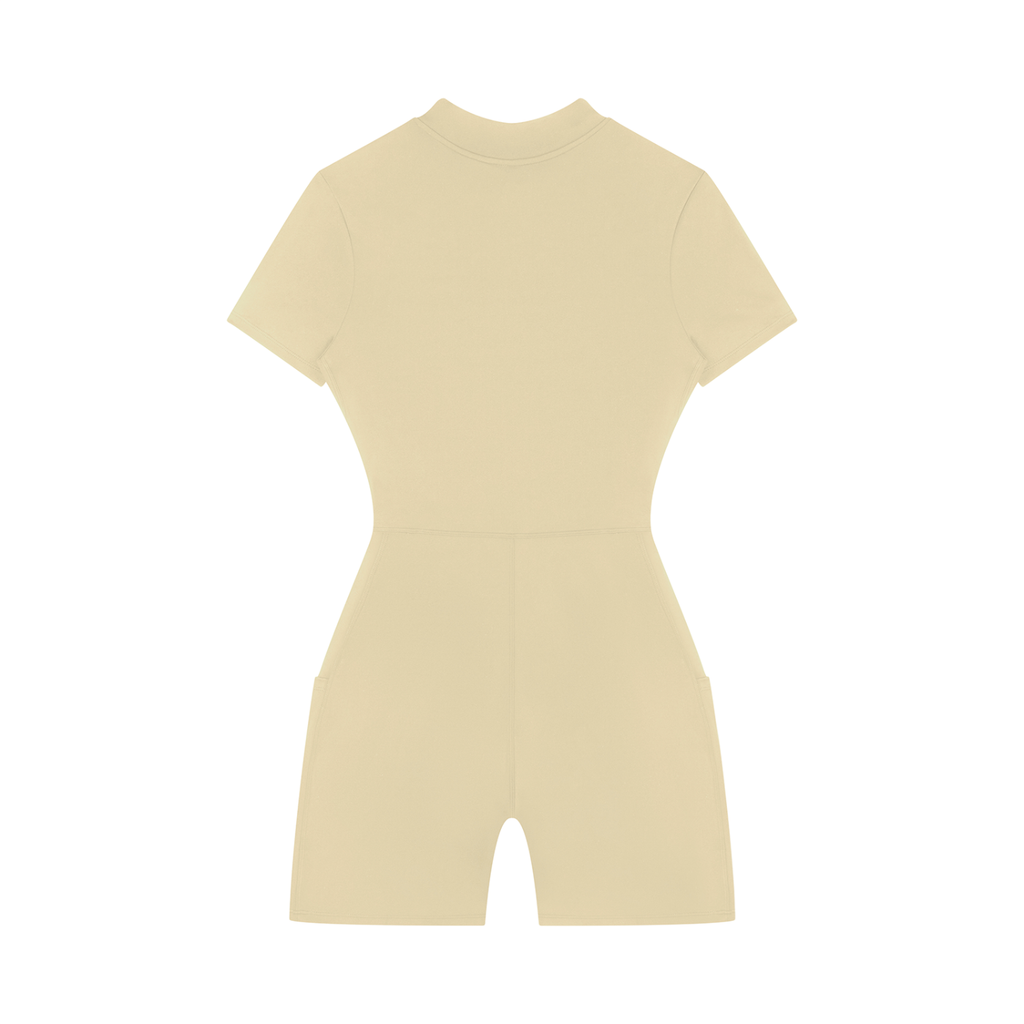 RM Women's Quarter-Zip Short Sleeve Romper