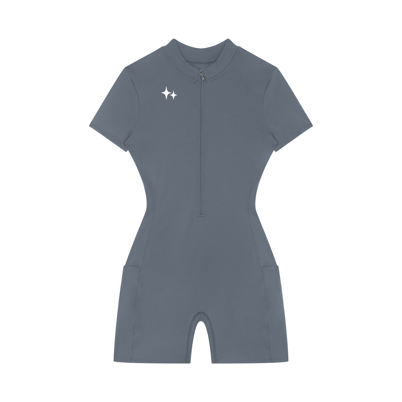 RM Quarter-Zip Short Sleeve Romper