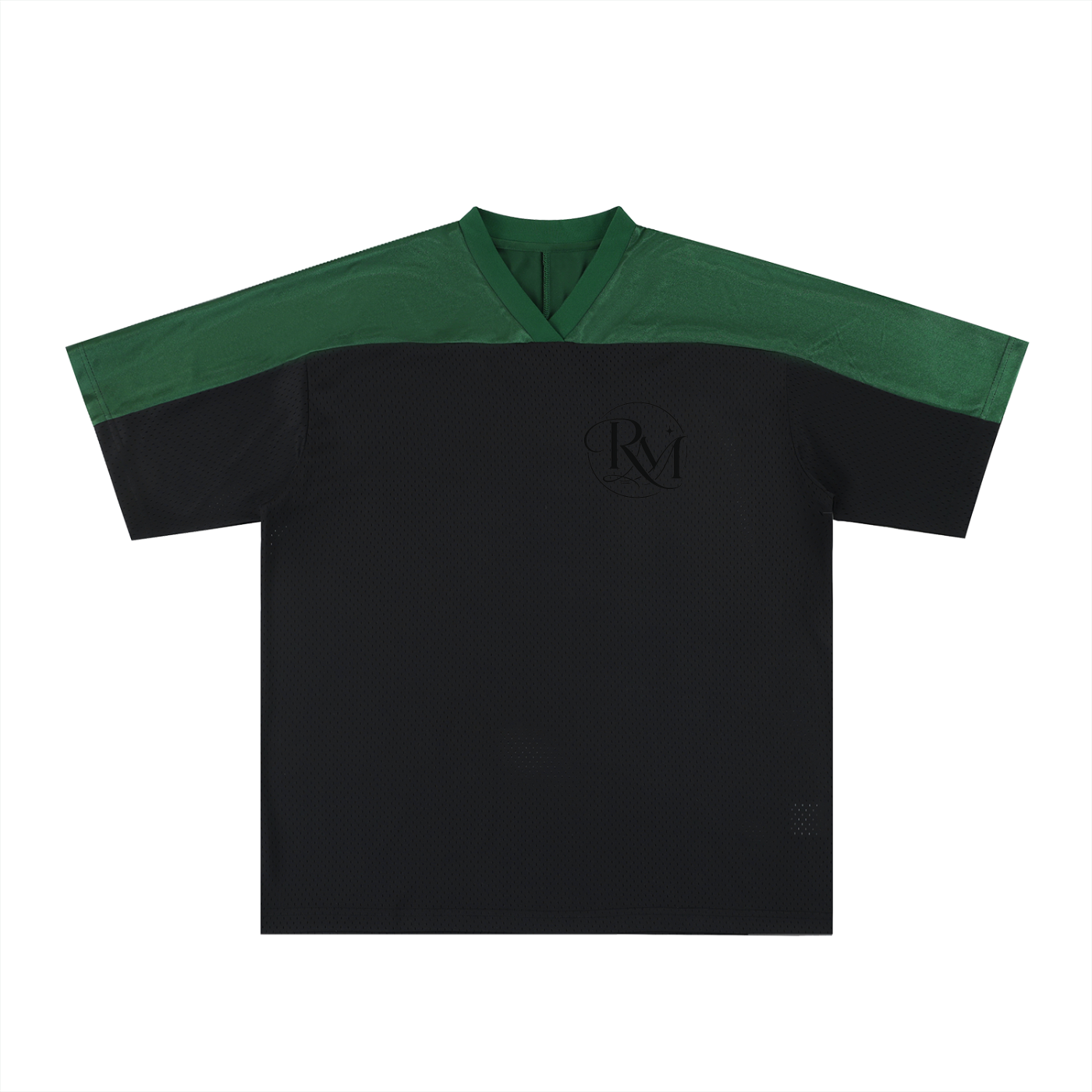 Oversized Mesh V-Neck Soccer Jersey