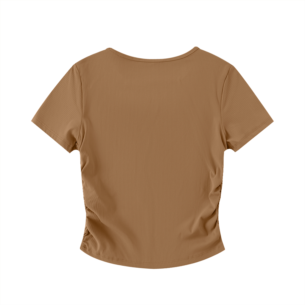 RM Ruched Bodycon Crop Top