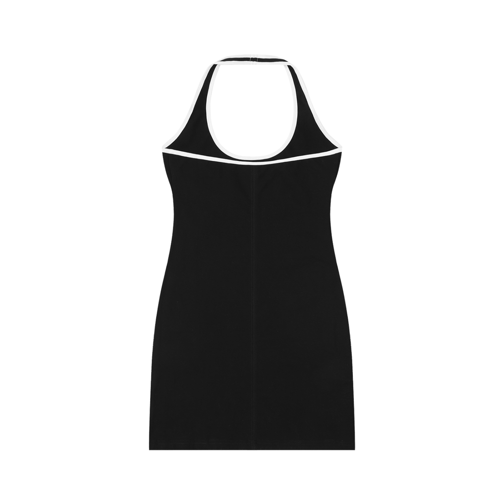 RM Binding Tight Halter Dress
