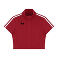 RM Cropped Full Zip Short Sleeve T-Shirt