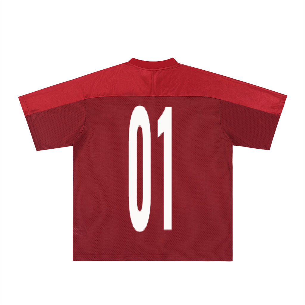 Oversized Mesh V-Neck Soccer Jersey