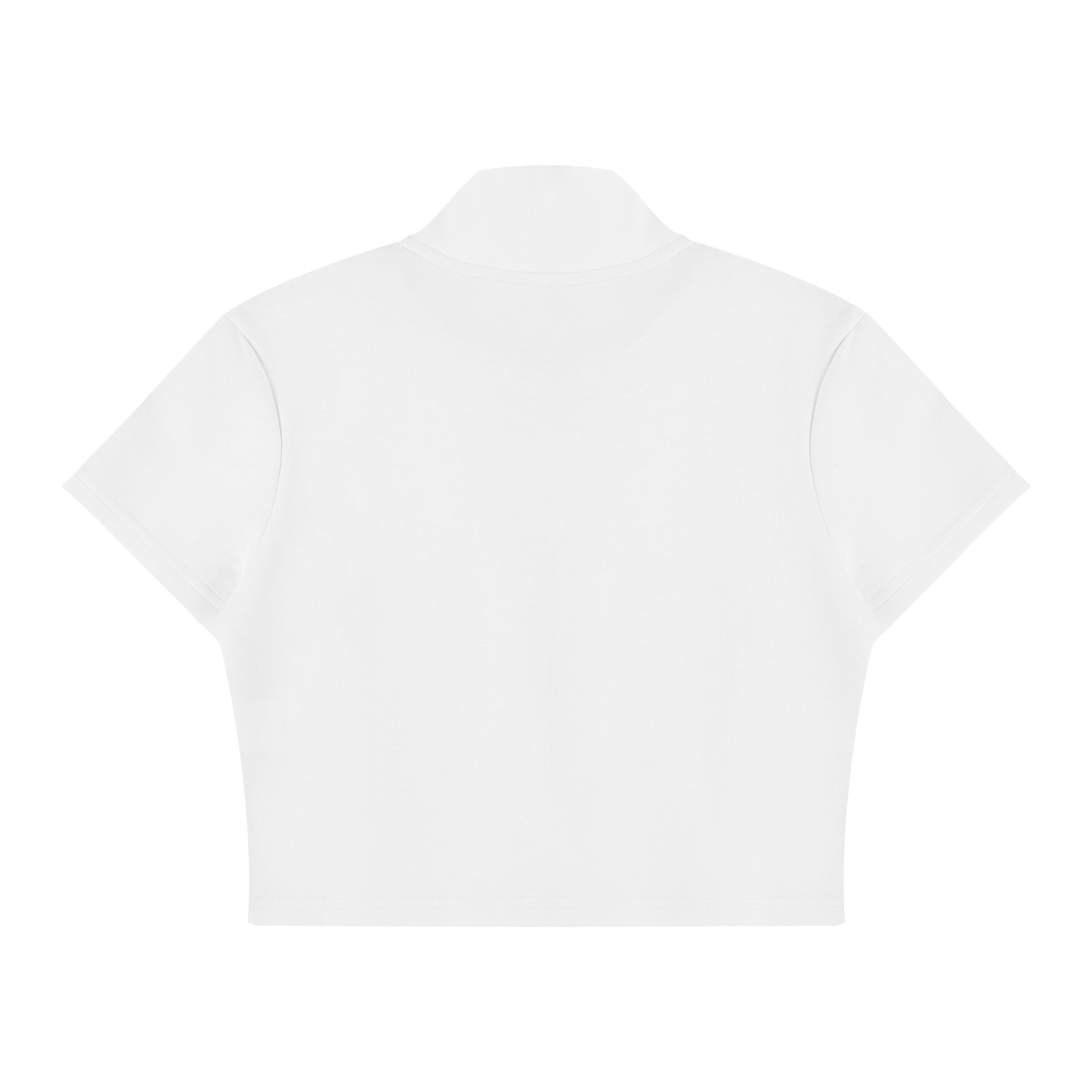 RM Cropped Full Zip Short Sleeve T-Shirt
