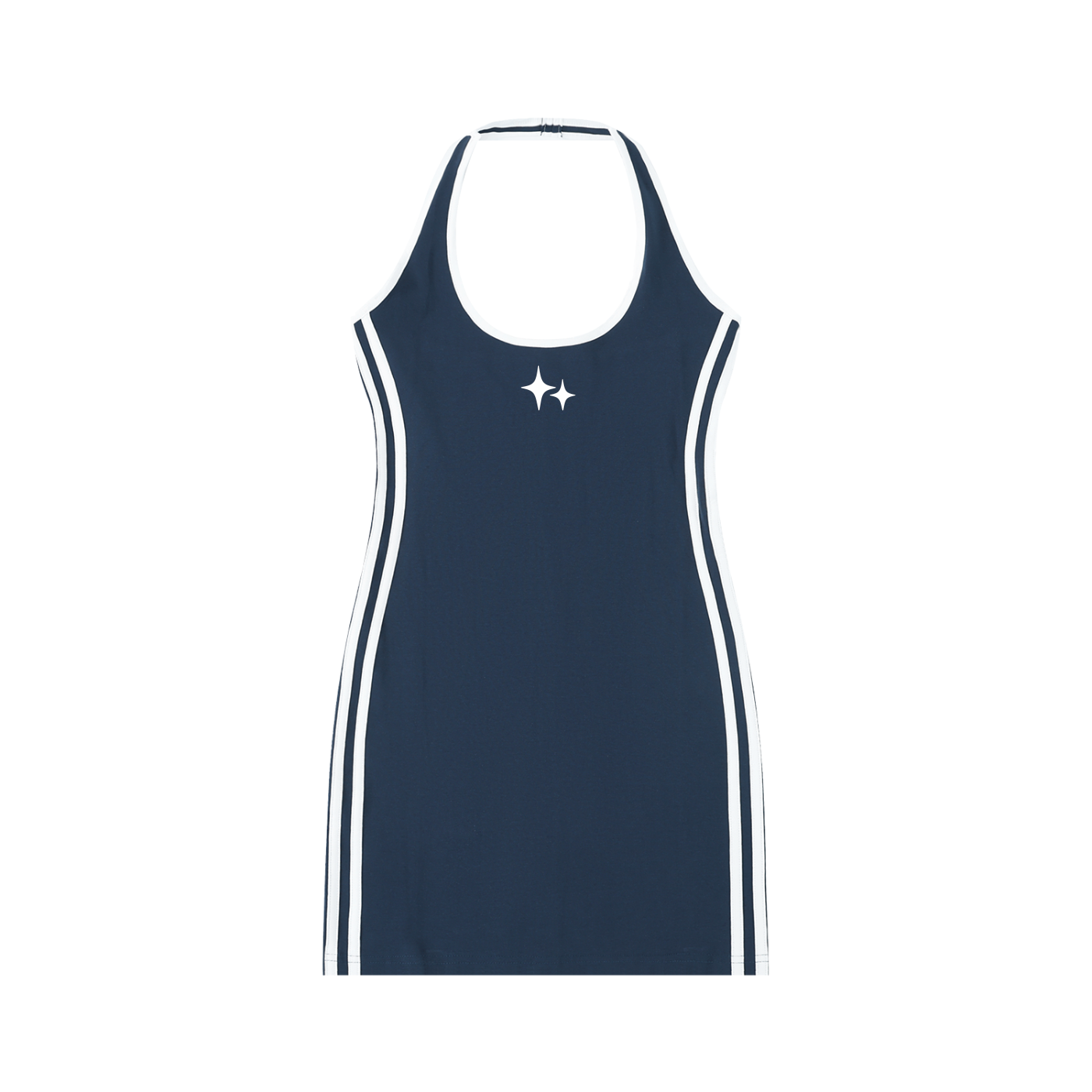 RM Binding Tight Halter Dress
