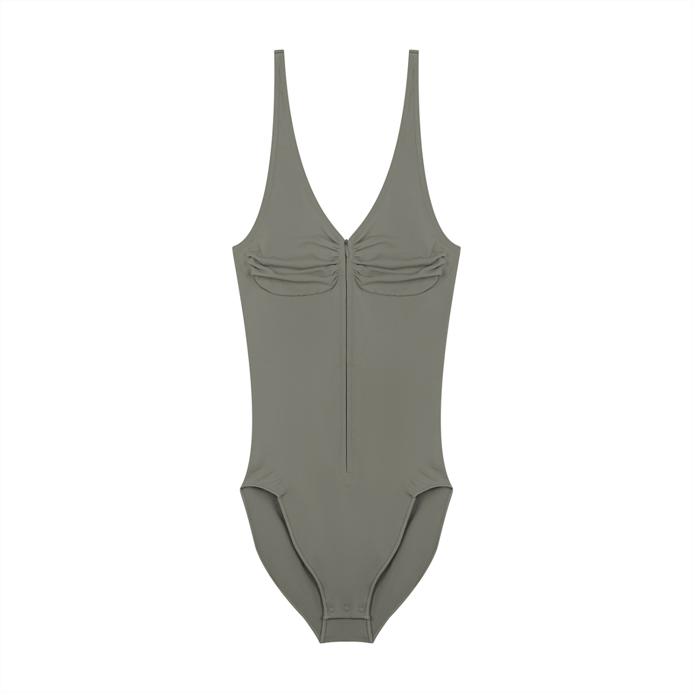 RM Full-Zip Ruched Bodysuit