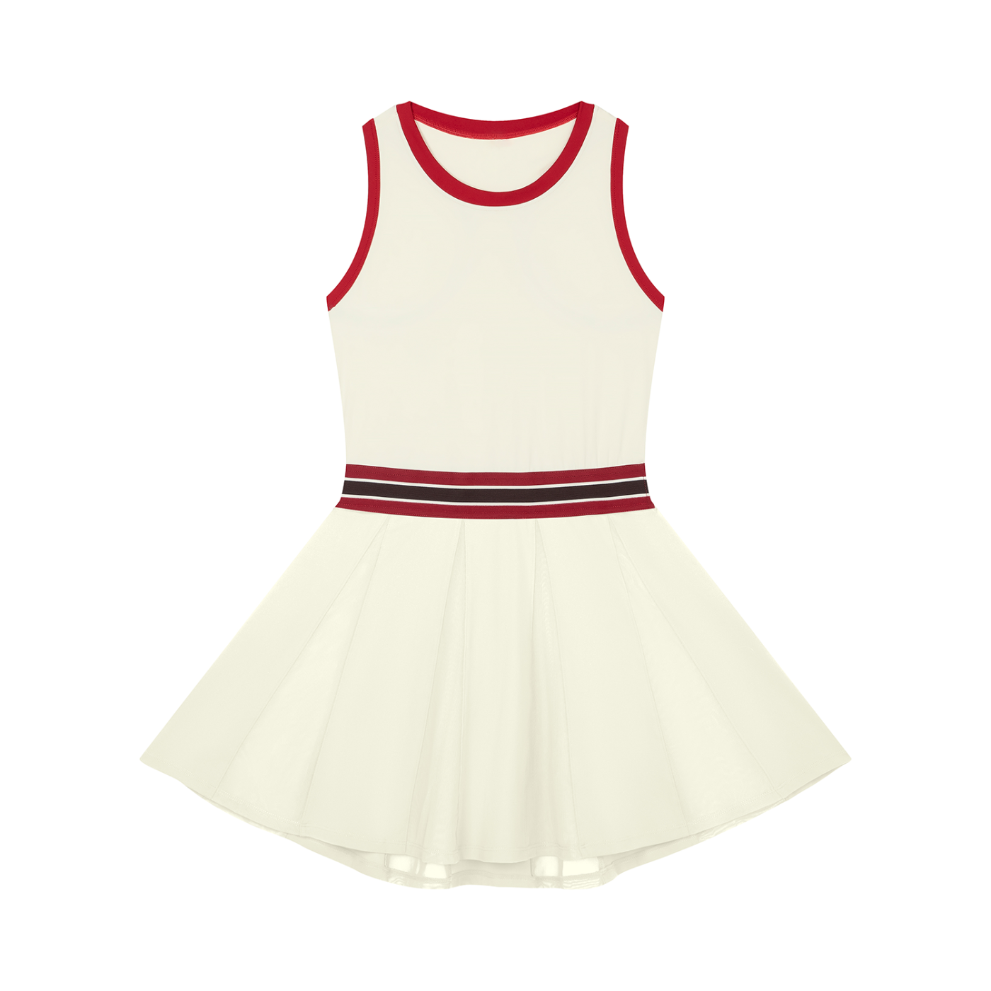 Color Block A-Line Sleeveless Dress