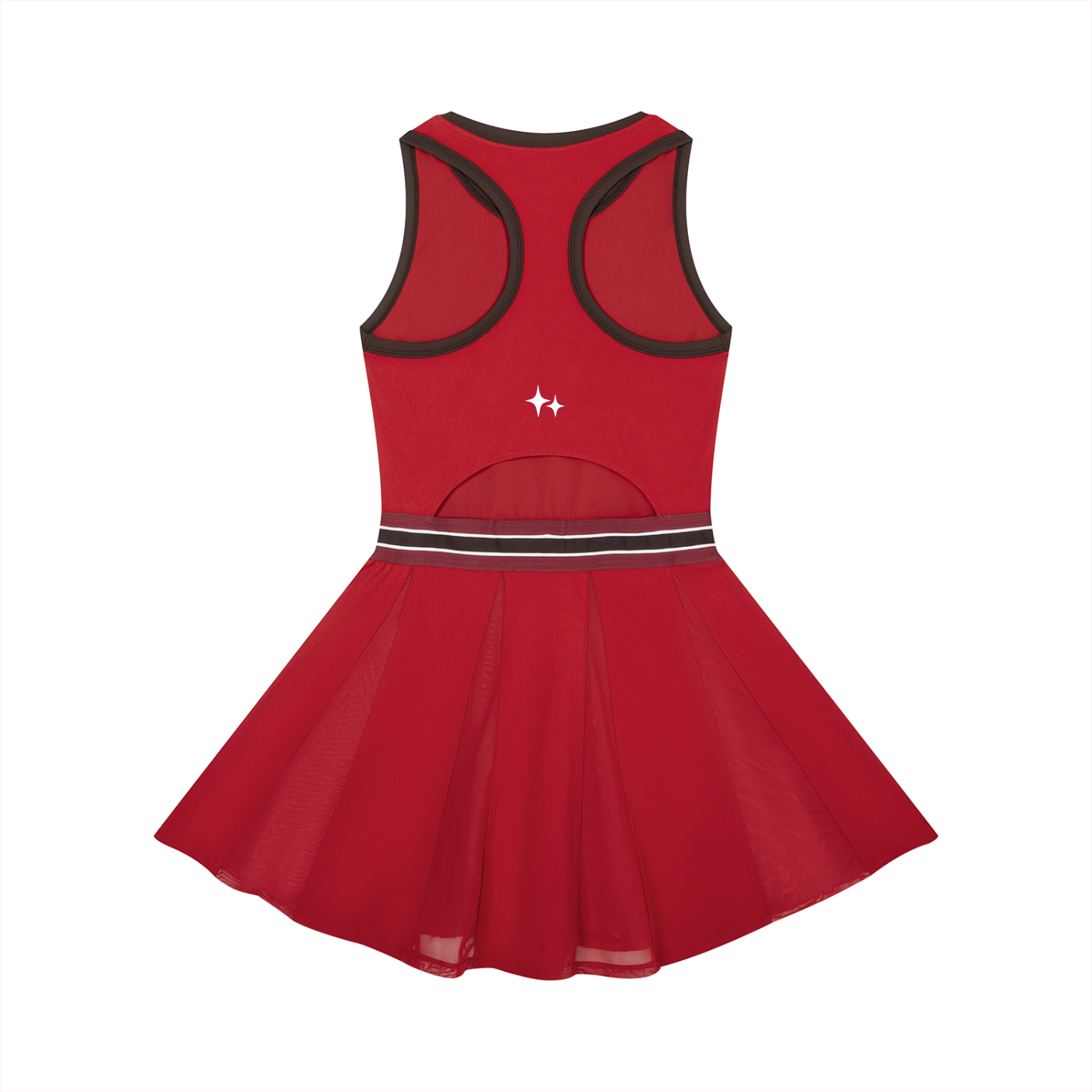 Color Block A-Line Sleeveless Dress