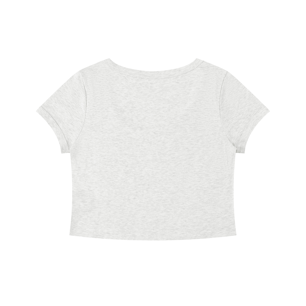 Solid Color Slim Crop T-Shirt