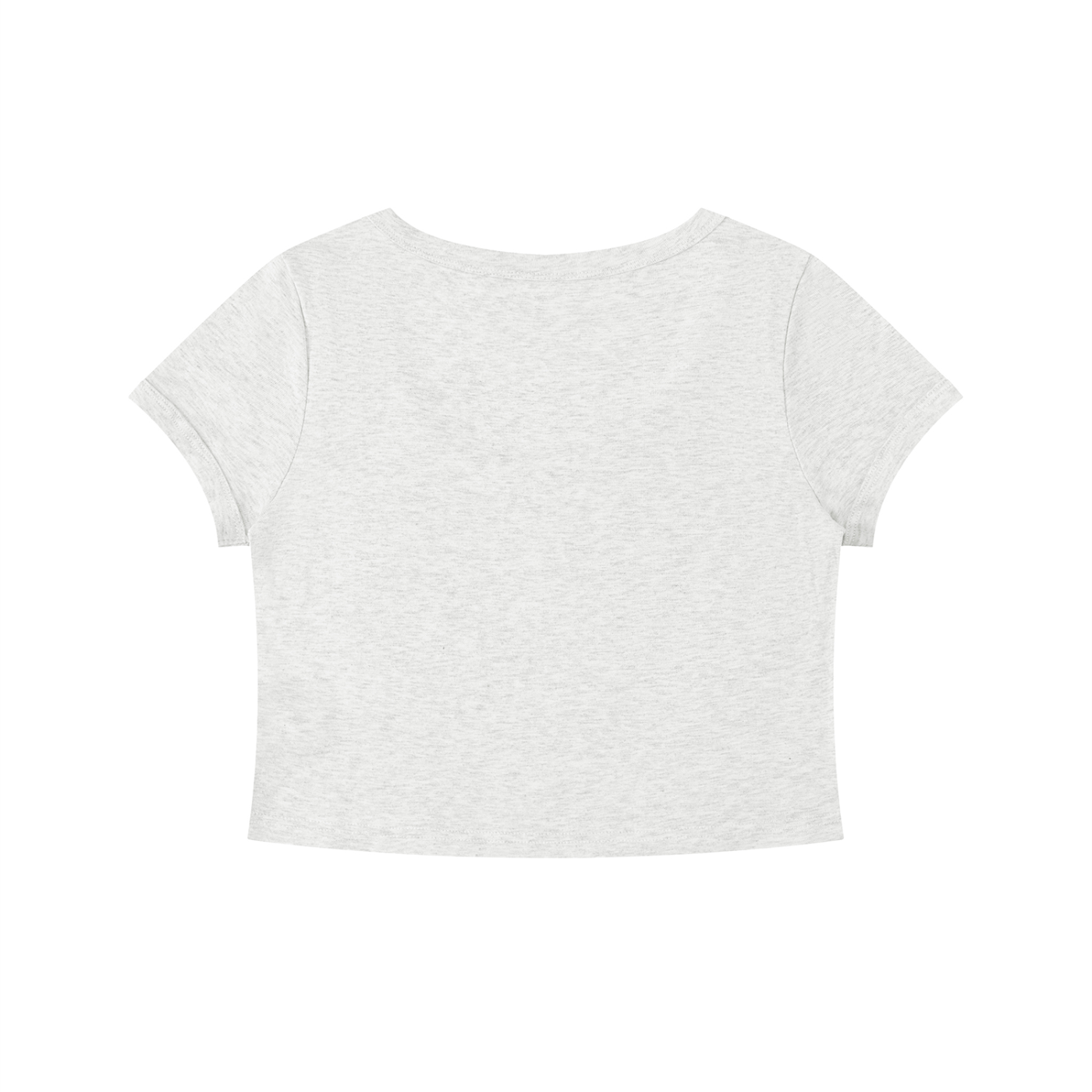 Solid Color Slim Crop T-Shirt